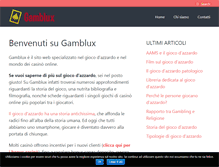 Tablet Screenshot of gamblux.it